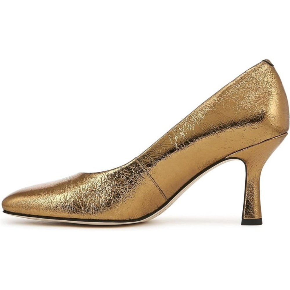 NWT Franco Sarto Flexa Aela Square Toe Pump Bronze Leather Sz 9 - Picture 4 of 15